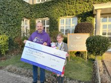 10 year old Izzy raises £1500 in charity swim